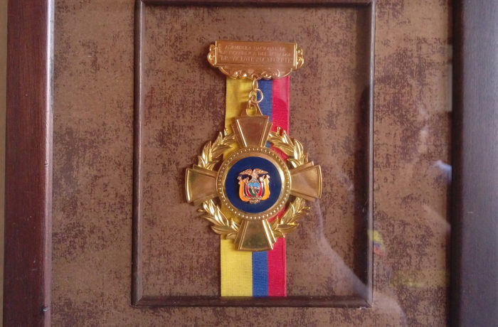 Condecoración “ASAMBLEA NACIONAL DE LA REPÚBLICA DEL ECUADOR, DR. VICENTE ROCAFUERTE”